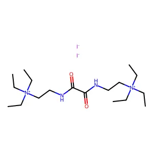 Ammonium, oxalylbis(iminoethylene)bis(triethyl-, diiodide structure