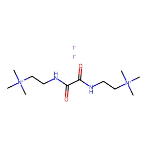 Ammonium, oxalylbis(iminoethylene)bis(trimethyl-, diiodide structure