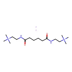 Ammonium, adipoylbis(iminoethylene)bis(trimethyl-, diiodide structure