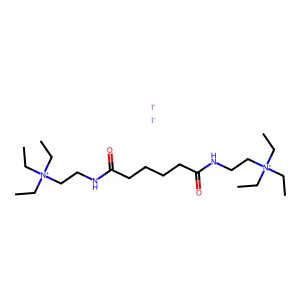 Ammonium, adipoylbis(iminoethylene)bis(triethyl-, diiodide structure