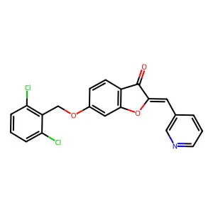 6-[(2,6-Dichlorophenyl)methoxy]-2-(3-pyridylmethylene)benzo[b]furan-3-one structure
