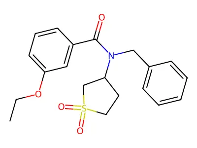 N-benzyl-N-(1,1-dioxidotetrahydrothiophen-3-yl)-3-ethoxybenzamide structure