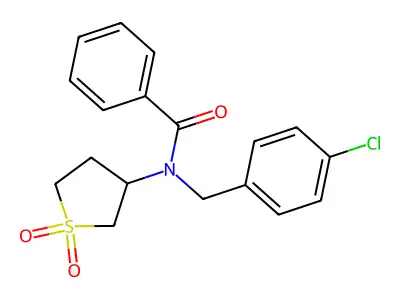 N-(4-chlorobenzyl)-N-(1,1-dioxidotetrahydrothiophen-3-yl)benzamide structure