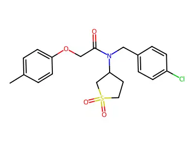 N-(4-chlorobenzyl)-N-(1,1-dioxidotetrahydrothiophen-3-yl)-2-(4-methylphenoxy)acetamide structure