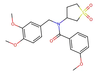 N-(3,4-dimethoxybenzyl)-N-(1,1-dioxidotetrahydrothiophen-3-yl)-3-methoxybenzamide structure