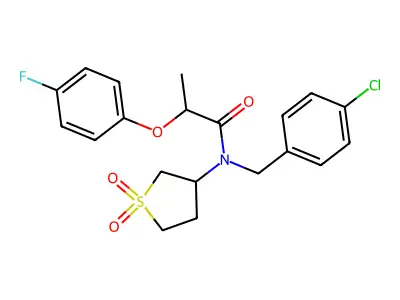 C20H21ClFNO4S structure