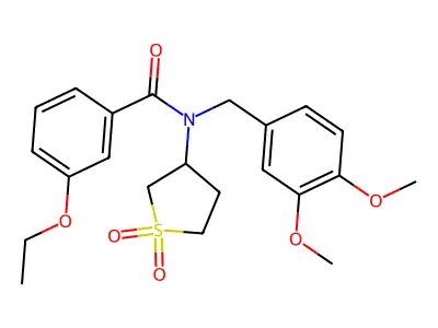 N-(3,4-dimethoxybenzyl)-N-(1,1-dioxidotetrahydrothiophen-3-yl)-3-ethoxybenzamide structure