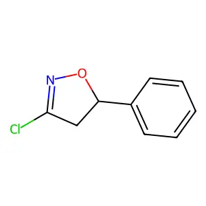 Isoxazole, 3-chloro-4,5-dihydro-5-phenyl- structure
