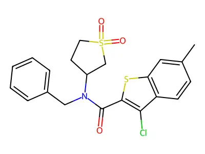 N-benzyl-3-chloro-N-(1,1-dioxo-1 structure