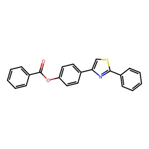 4-(2-Phenyl-1,3-thiazol-4-yl)phenyl benzoate structure