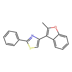 4-(2-Methyl-1-benzofuran-3-yl)-2-phenyl-1,3-thiazole structure