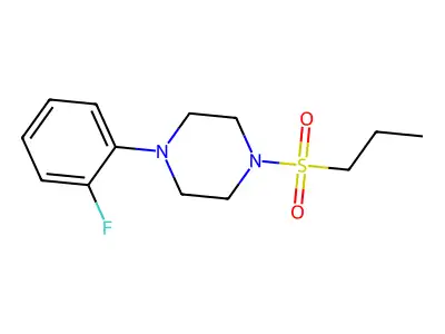 1-(2-Fluorophenyl)-4-(propylsulfonyl)piperazine structure