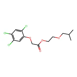 Acetic acid, (2,4,5-trichlorophenoxy)-, 2-(2-methylpropoxy)ethyl ester structure
