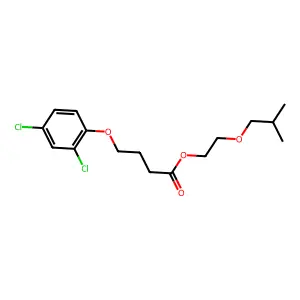 Butanoic acid, 4-(2,4-dichlorophenoxy)-, 2-(2-methylpropoxy)ethyl ester structure