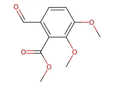 Benzoic acid, 6-formyl-2,3-dimethoxy-, methyl ester structure