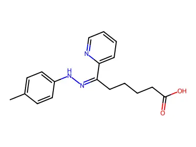Imicro-[2-(4-Methylphenyl)hydrazinylidene]-2-pyridinehexanoic acid structure