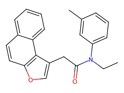 N-Ethyl-N-(3-methylphenyl)-2-{naphtho[2,1-B]furan-1-YL}acetamide structure