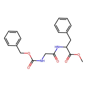 Methyl N-[(benzyloxy)carbonyl]glycylphenylalaninate structure