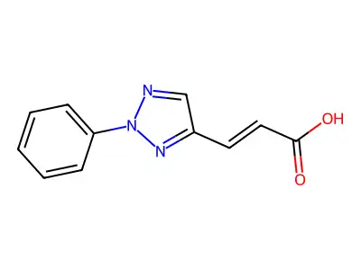 3-(2-phenyltriazol-4-yl)prop-2-enoic Acid structure