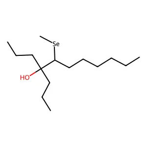 5-(Methylselanyl)-4-propylundecan-4-OL structure