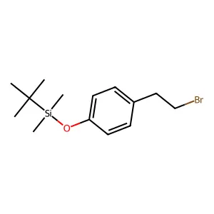 (4-(2-Bromoethyl)phenoxy)(tert-butyl)dimethylsilane structure