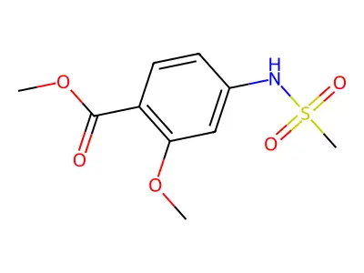 Methyl 4-(methanesulfonamido)-2-methoxybenzoate structure