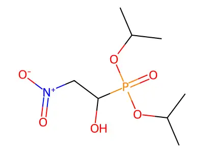 Phosphonic acid, (1-hydroxy-2-nitroethyl)-, bis(1-methylethyl) ester structure