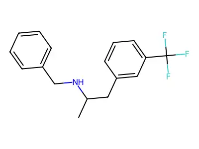 Phenethylamine, N-benzyl-alpha-methyl-m-trifluoromethyl- structure