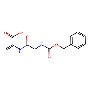 2-({N-[(benzyloxy)carbonyl]glycyl}amino)prop-2-enoic acid structure