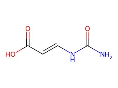 (E)-3-ureidoacrylic acid structure