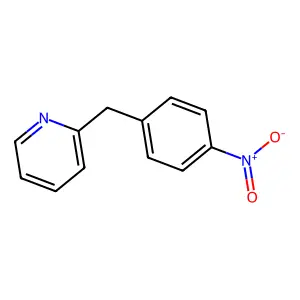Pyridine, 2-((4-nitrophenyl)methyl)- structure