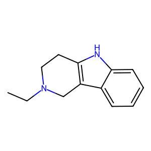 2-Ethyl-2,3,4,5-tetrahydro-1H-pyrido(4,3-b)indole structure