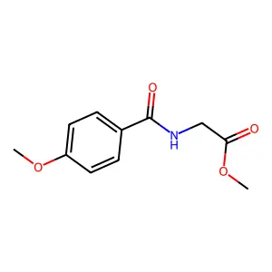 Methyl 2-(4-methoxybenzamido)acetate structure