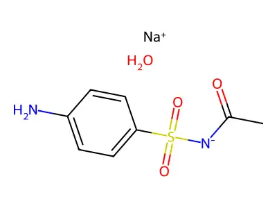 Sulfacetamide(1-) structure