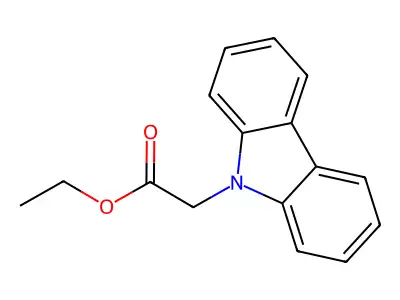 9-Carbazoleacetic acid ethyl ester structure