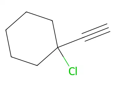 Cyclohexane, 1-chloro-1-ethynyl- structure