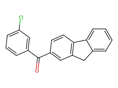 Methanone, (3-chlorophenyl)-9H-fluoren-2-yl- structure