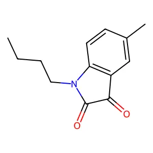 1-Butyl-5-methylindole-2,3-dione structure
