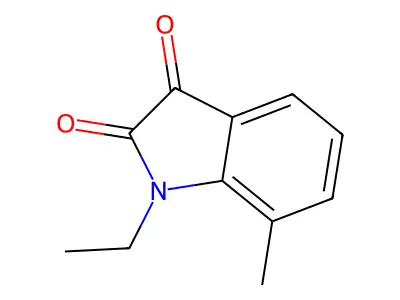 1-ethyl-7-methyl-1H-indole-2,3-dione structure