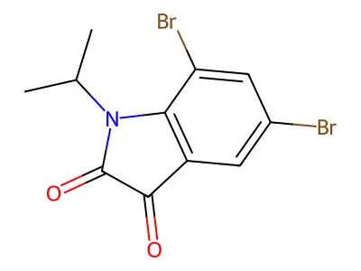 1H-Indole-2,3-dione, 5,7-dibromo-1-(1-methylethyl)- structure