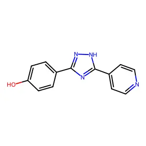 4-[5-(pyridin-4-yl)-4H-1,2,4-triazol-3-yl]phenol structure