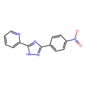 2-[3-(4-nitrophenyl)-1H-1,2,4-triazol-5-yl]pyridine structure