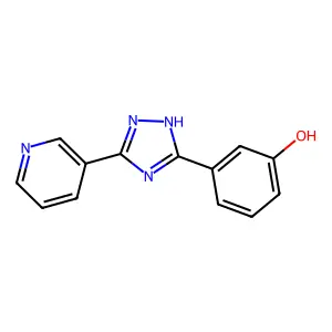 3-[5-(pyridin-3-yl)-1H-1,2,4-triazol-3-yl]phenol structure