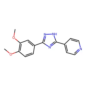 4-[3-(3,4-dimethoxyphenyl)-1H-1,2,4-triazol-5-yl]pyridine structure