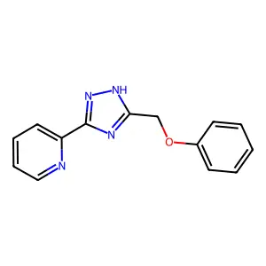 2-[3-(phenoxymethyl)-1H-1,2,4-triazol-5-yl]pyridine structure