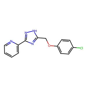 4-chlorophenyl [5-(2-pyridinyl)-1H-1,2,4-triazol-3-yl]methyl ether structure