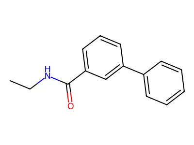 N-ethyl 3-phenylbenzamide structure