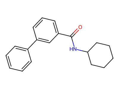 N-cyclohexyl 3-phenylbenzamide structure