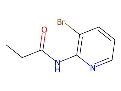 N-(3-bromopyridin-2-yl)propanamide structure