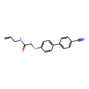 2-[4-(4-cyanophenyl)phenoxy]-N-prop-2-enylacetamide structure